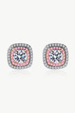 Geometric Moissanite Stud Earrings