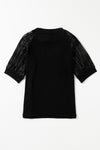 Round Neck Half Sleeve Top