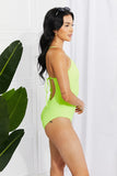 Marina West Swim High Tide One-Piece in Lemon-Lime