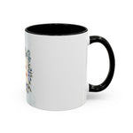 Queen of the Cubicle Accent Coffee Mug - Floral Design for Office Enthusiasts