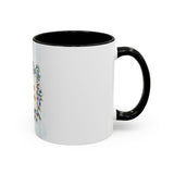 Queen of the Cubicle Accent Coffee Mug - Floral Design for Office Enthusiasts