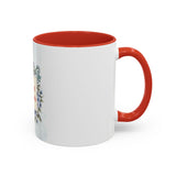 Queen of the Cubicle Accent Coffee Mug - Floral Design for Office Enthusiasts