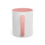 Queen of the Cubicle Accent Coffee Mug - Floral Design for Office Enthusiasts