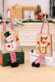 4-Pack Christmas Gnome Graphic Striped Gift Bag