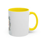 Queen of the Cubicle Accent Coffee Mug - Floral Design for Office Enthusiasts