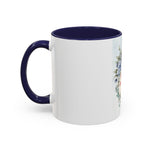 Queen of the Cubicle Accent Coffee Mug - Floral Design for Office Enthusiasts