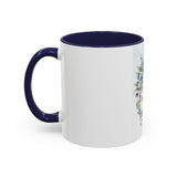 Queen of the Cubicle Accent Coffee Mug - Floral Design for Office Enthusiasts