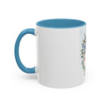 Queen of the Cubicle Accent Coffee Mug - Floral Design for Office Enthusiasts
