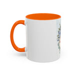Queen of the Cubicle Accent Coffee Mug - Floral Design for Office Enthusiasts