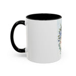 Queen of the Cubicle Accent Coffee Mug - Floral Design for Office Enthusiasts
