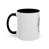 Queen of the Cubicle Accent Coffee Mug - Floral Design for Office Enthusiasts