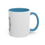 Queen of the Cubicle Accent Coffee Mug - Floral Design for Office Enthusiasts