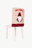 3-Pack Plaid Christmas Gnome Chair Covers