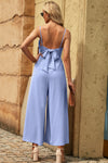 Spaghetti Strap Tied Seam Detail Jumpsuit