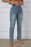 Skinny Jeans with Cargo Pockets