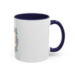 Queen of the Cubicle Accent Coffee Mug - Floral Design for Office Enthusiasts