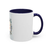 Queen of the Cubicle Accent Coffee Mug - Floral Design for Office Enthusiasts
