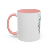 Queen of the Cubicle Accent Coffee Mug - Floral Design for Office Enthusiasts