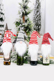 4-Pack Christmas Faceless Gnome Wine Bottle Covers