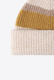 Tricolor Cuffed Knit Beanie