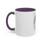 Queen of the Cubicle Accent Coffee Mug - Floral Design for Office Enthusiasts