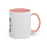 Queen of the Cubicle Accent Coffee Mug - Floral Design for Office Enthusiasts