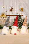 3-Pack Sequin Light-Up Christmas Gnomes