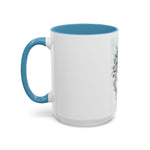 Queen of the Cubicle Accent Coffee Mug - Floral Design for Office Enthusiasts