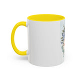 Queen of the Cubicle Accent Coffee Mug - Floral Design for Office Enthusiasts