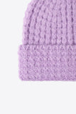 Waffle-Knit Cuff Beanie