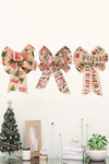 3-Pack Christmas Bow Ornaments