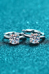 Moissanite Huggie Earrings