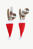 10-Pack Christmas Hat Shaped Cutlery Covers