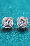 Geometric Moissanite Stud Earrings