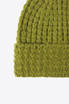 Waffle-Knit Cuff Beanie