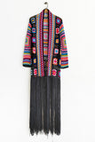 Fringe Tied Long Sleeve Cardigan