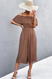 Spaghetti Strap Layered Jumpsuit