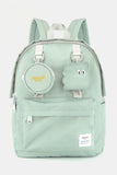 Himawari Waterproof Canvas Backpack Bag with Removable Coin Purse