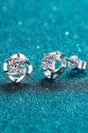 It's Your Day Moissanite Rhodium-Plated Stud Earrings